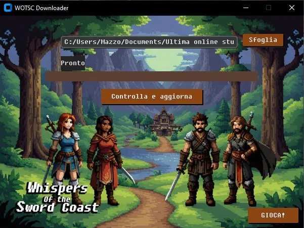 launcher di Whisper's of the Sword Coast